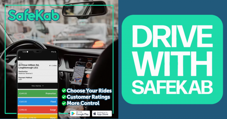 Taxi Driver using SafeKab app